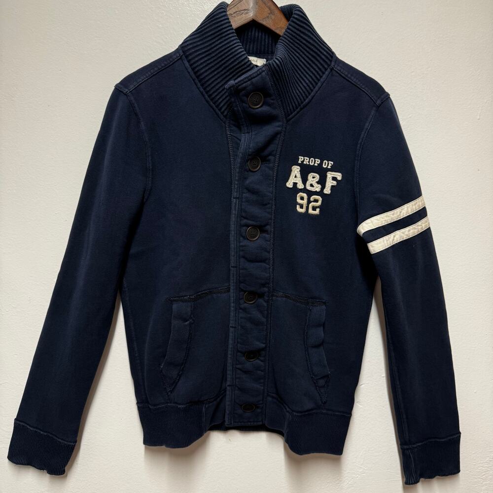 Vintage Y2K Abercrombie & Fitch A&F 92 Navy Jacket Men’s M Streetwear Retro